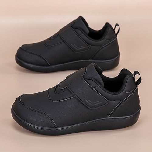 Chaussures en cuir synthétique uni légères et confortables