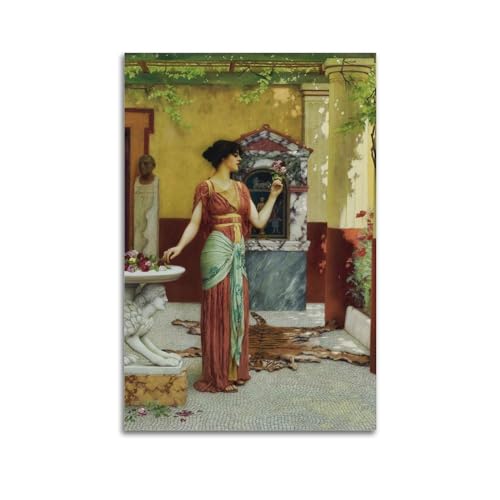 Poster The Bouquet John William Godward décoration murale toile salon 60x90