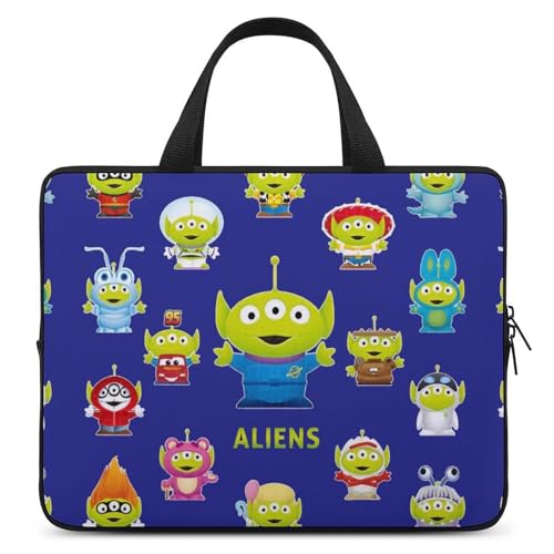 トイストーリー エイリアン 【 ラップトップケース 10inch / 12inch / 13inch / 15inch / 17inch 】 パソコンケース PCケース ハンドル付き ノートパソコンバッグ スリーブ 耐衝撃 軽量 撥水加工 全面保護 アニメ