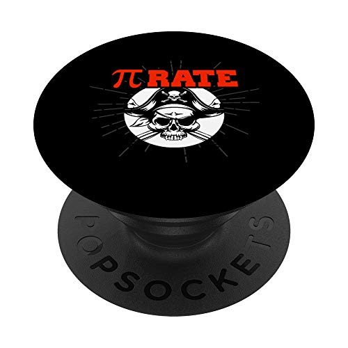 Funny Pi Pie Pirate Pierate Pi-Rate Math Joke Pun PopSockets PopGrip: Impugnatura per Telefoni Cellulari e Tablet Intercambiabile
