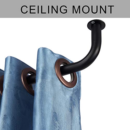 image for Mayrhyme Room Darkening Curtain Rod 28-48 Inches, Wrap Around Design,1