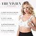Leading Lady Women's Nursing Wireless Sports Bra, White, 38 DD
