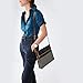 Fossil Women's Fiona PVC Large Crossbody Handbag, Black Stripe