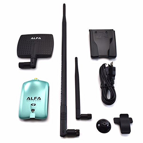 Alfa AWUS036NH Wireless N Adapter 2000mW + 7dBi Antenna + 9dBi Antenna +U-Mount