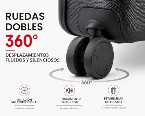 Maleta de Cabina 55x34x23 cm con 39 L y ABS Resistente 3