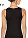 EGI ® Luxury Merino Wool Silk Tank Top. Proudly Made in Italy. (X-Small, Nero)