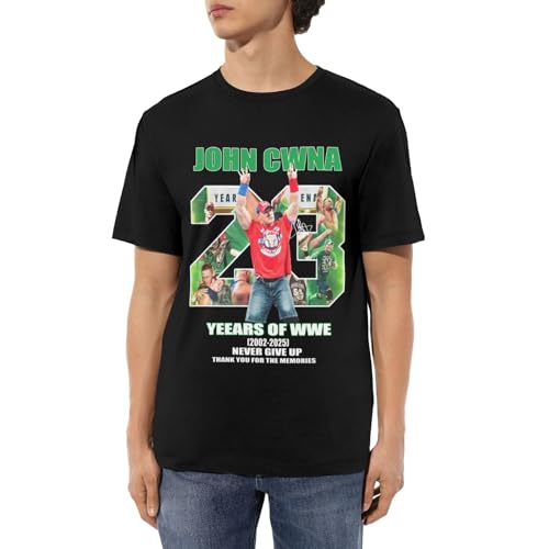 Wcguokj John Wrestler Cena - Camiseta de algodón para hombre, color negro, Negro 2, L