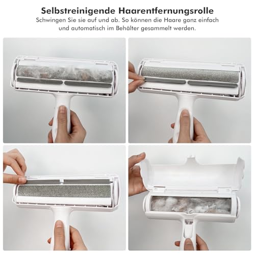 ZURMATRADE Orthopädisches Hundebett mit Memory Foam – Waschbar, rutschfest & bequem – Für große & kleine Hunde – Grau, Tierhaarentferner