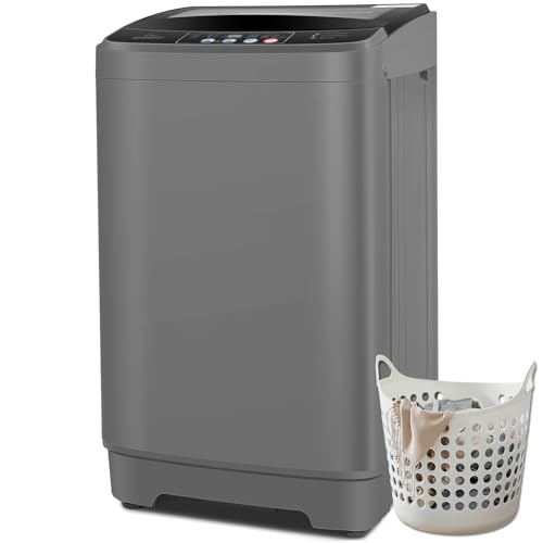 Nictemaw Portable Washing Machine 17.8Lbs Large Capacity 2.4 Cu.ft Portable Washer Machine with 10 Programs and 8 Water Levels Selections Small Washing Machine for Apartment, Home, Dorms, Rv