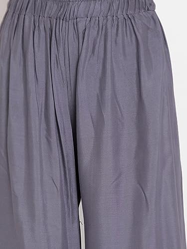 Image of Go Gazab - Stylish Combo Women's Palazzo Pants: Trendy Rayon Casual Wear for Fashion-Forward Ladies