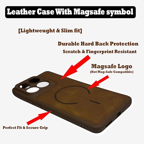 Image of SBMS Back Cover for Motorola Edge 70 Fusion 5G | Ultra Slim Soft Rubberised Hard Case | Oil Feel Soft Leather Back | Mag-Safe Design (Mag-Safe Not Support) | Camera Protection Edge 70 Fusion (Brown)