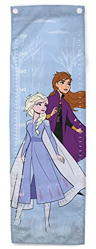 Jay Franco Disney La Reine des Neiges Le Ciel Bleu, Toise de Croissance - 38x127cm - 100% Polyester