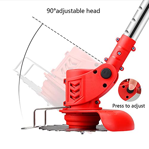 Accu grasmaaier en trimmer-lichtgewicht telescopische grasmaaier met een maaibreedte van 15 cm, inclusief accu en oplader - Afbeelding 4