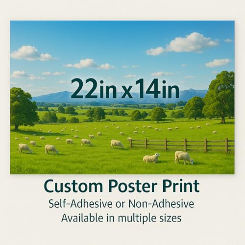 INTELLIMADE Custom High-Resolution Poster Prints,Upload Your Image Photo,Personalized Photo to Poster Printing,UV Printed,Odorless,Durable and Waterproof, Home Decor Wall Art Prints(Unframed,14×22)