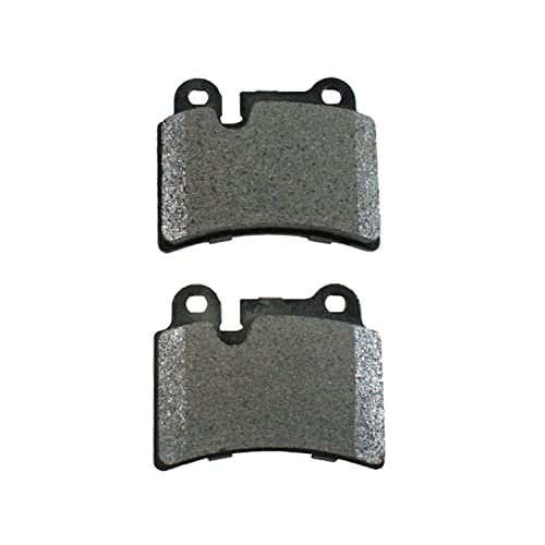 Image of Detroit Axle - Rear Ceramic Brake Pads with Hardware Set Replacement for 2007 2008 2009 2010 Volkswagen Touareg - 4pc Set