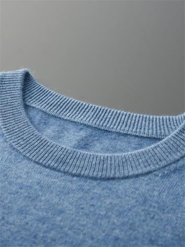 Men's 100 Percent Cashmere Knitted Sweater Casual Winter Crew Neck Long Sleeve Pullover3