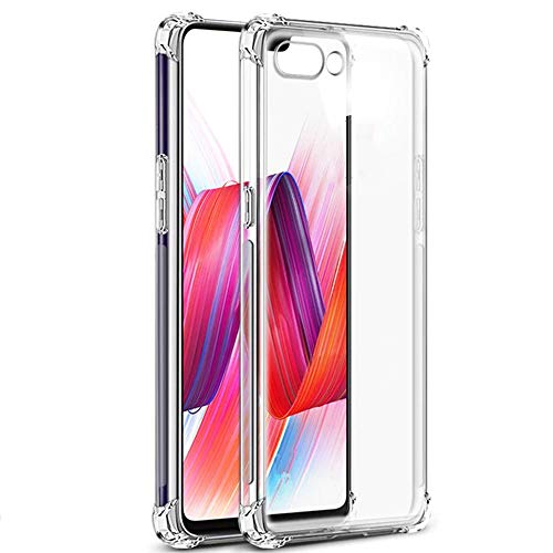 Image of TheGiftKart Crystal Clear Back Cover Case for Oppo A3s | Shockproof Soft TPU Case | Cushioned Edges for Ultimate Protection Back Cover Case for Oppo A3s (TPU, Transparent)
