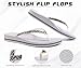 KuaiLu Women's Rhinestone Flip Flops with Comfort Arch Support Yoga Mat Cushion Sandals Fashion Summer Beach Travel Walking Thong Orthopedic Sandles Slip on Plantar Fasciitis Silver White 11