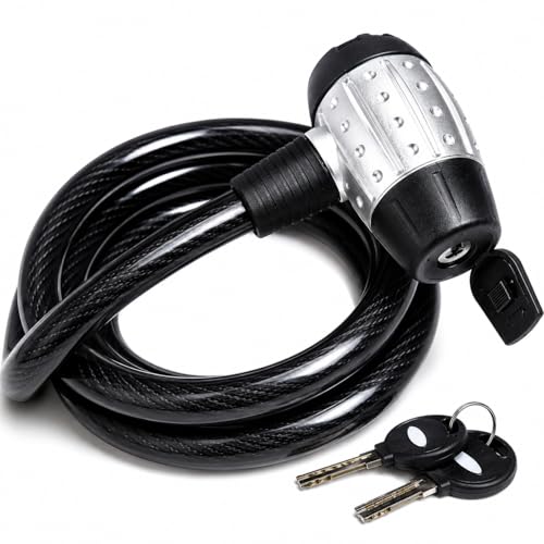 Cadeado Cabo Aço Trava Estepe Ranger L200 S10 Hilux Frontier Para Moto