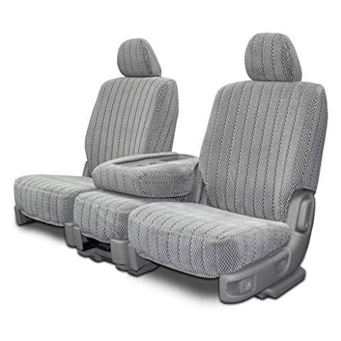 Custom Fit Seat Covers for Ford F-150 60-40 Seats - Silver Scottsdale Fabric Cover