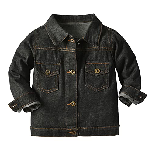 Betadog Kids Denim Jacket, Jeans Jacket, Back to School Outfits for Girls and Boys, Spring&Fall Outerwear Jackets