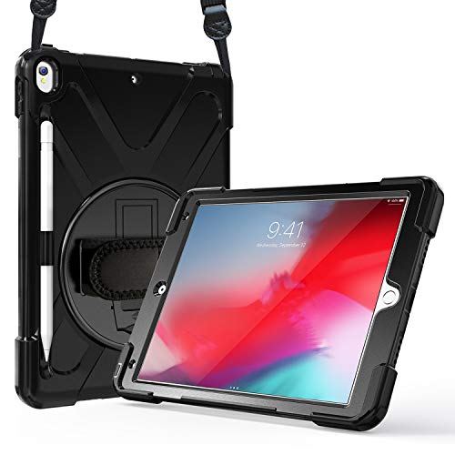ProCase Amazon ProCase Rugged Heavy Duty Case for 10.5'' iPad Air 3 2019/Pro 2017 -Black