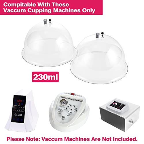 230Ml Vacuum Therapy Cups For Cupping Massage, 3Xl Vacuum Cupping Machine Accessories, Valentines Day Gifts Extra Large Cupping Suction Cups Cups For Body Massage, 10Inch (25.4Cm) Diameter 1 Pair #TOP1