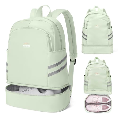 coofay Gym Backpack For Women Waterproof Backpack With Shoe Compartment Lightweight Travel Backpack Sports Backpacks Small Gym Bag