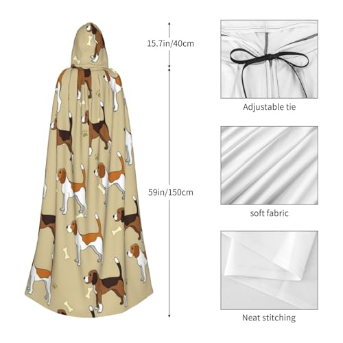 Cape de corbeau à capuche réglable pour costume de carnaval