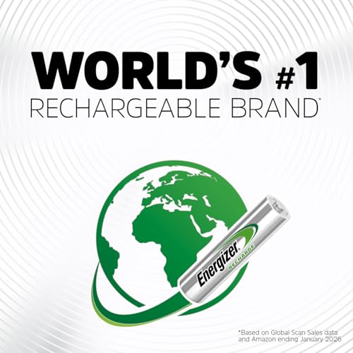 Image of Energizer Power Plus Rechargeable AA Batteries (8 Pack), Double A Batteries