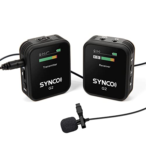 Image of SYNCO Wireless Lavalier Microphone 48KHz 24Bit, P2ST Dual Mic with Charging Case 2TX 1RX for Type C USB C Smartphone YouTube TIK Tok Live Streaming Vlog, Wireless-Lavalier-Microphone-Dual-Smartphone
