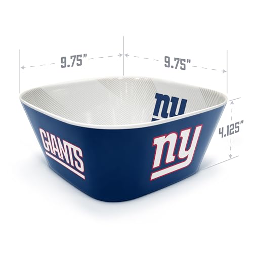 Image of YouTheFan NFL New York Giants Large Party Bowl