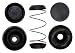 ACDelco 18G5 Professional Rear Drum Brake Wheel Cylinder Repair Kit with Spring, Boots, and Caps