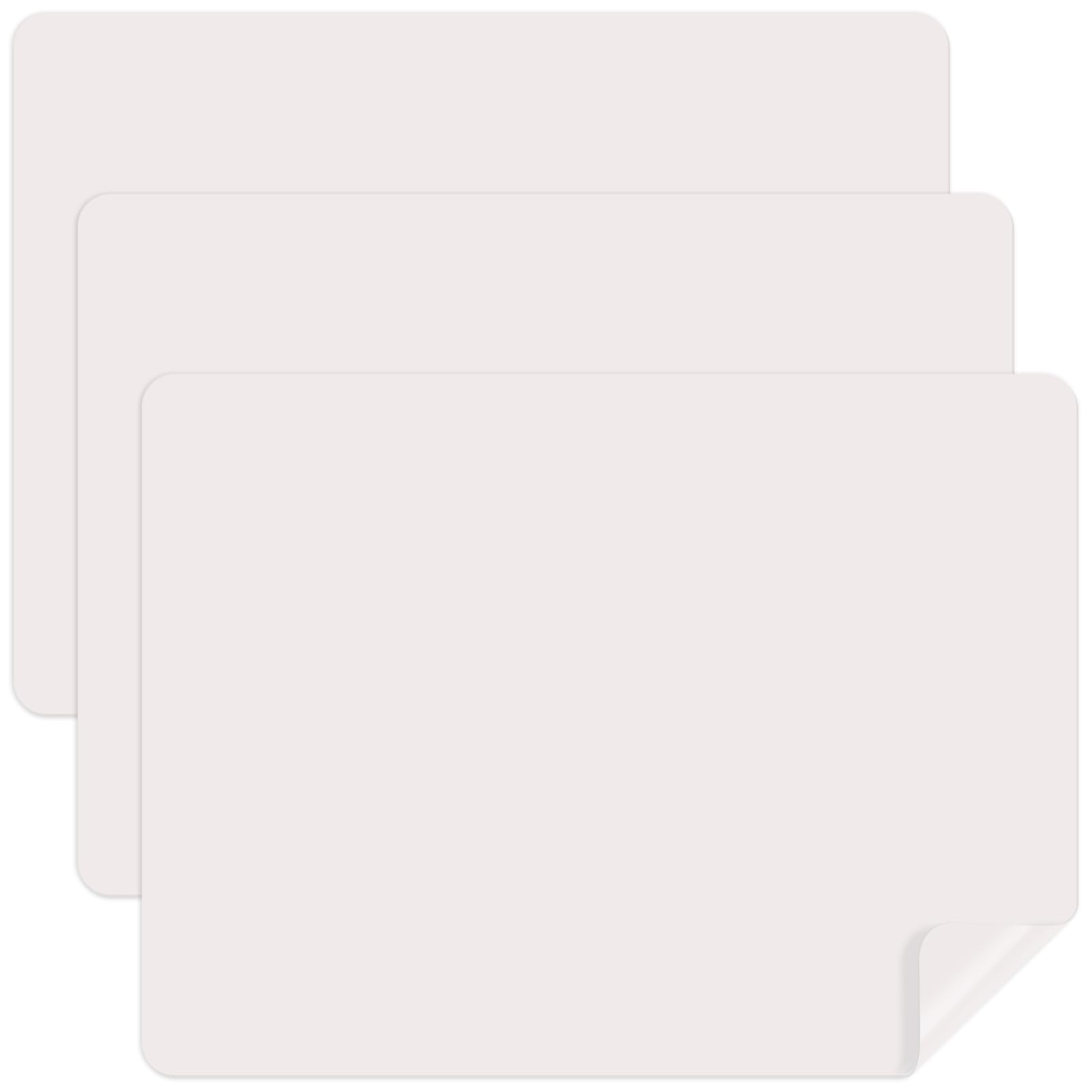 Luxeu Silicone Sheet, 3 Pcs 40x30cm Silicone Mats for Crafts, Heat Resistant and Washable, Heatproof Mat for Resin Mould, Clay, Jewelery, Painting (Light Grey)