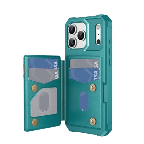 Étui iPhone 17 Pro avec blocage RFID fentes pour cartes et fermoir