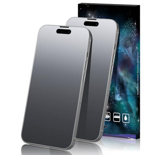 [2 Pack]Cnarery Matte Screen Protector for iPhone 14 Pro Max, Anti-Glare Anti-Reflection and Anti-Fingerprint, 9H Tempered Glass Film, Smooth Touch
