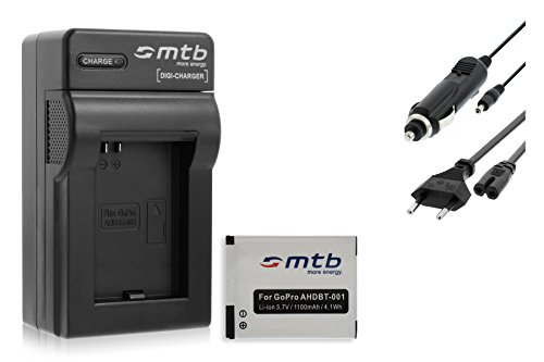 Chargeur + Batterie pour GoPro HD Hero, Motorsports Hero, Helmet Hero