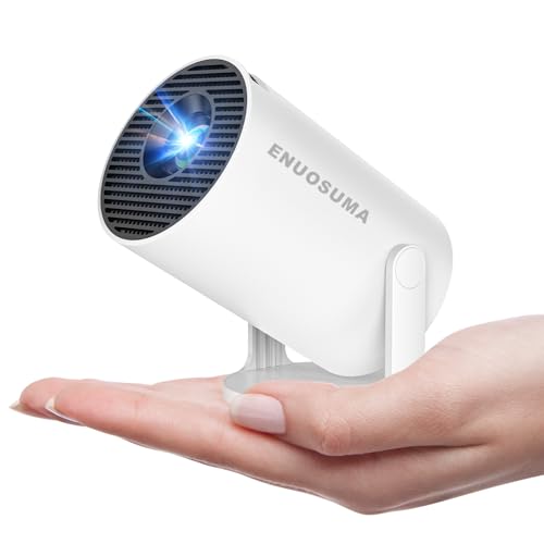 ENUOSUMA Super Mini Projector with WIFI 6 and Bluetooth, 4K 1080P Support Portable Projector,...