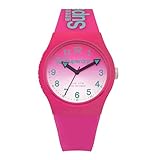 Armbandmaterial: Silikon Superdry Damenuhr Analog Quarz mit Silikonarmband – SYL198PN