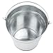 KINJOEK 8 Packs 7 Inch Galvanized Metal Bucket with Handle, Round Flower Pot Plant Rustic Basket, Galvanized Planter Pail for Balconies, Gardens Patios, Office, Indoor Outdoor Parties Wedding Decor
