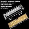Harmonica Armonica Mouth Organ Blues Harmonica Key of C 10 Hole 20 Tone Polyphony Diatonic Harp with Case for Blues Folk Jazz Pop for Music Student Teacher Teaching Beginner Gift