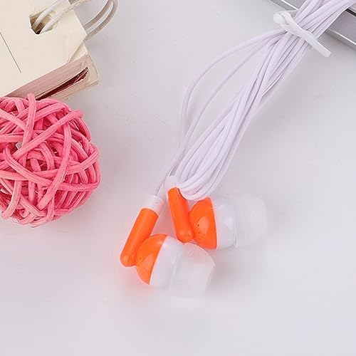 100 Pack Bulk Kids Earbuds for Classroom, Student Wired Headphones in Ear Earbuds for School Librariy, 3.5mm Multi Colored Wholesale Earphones for Chromebook Laptop PC