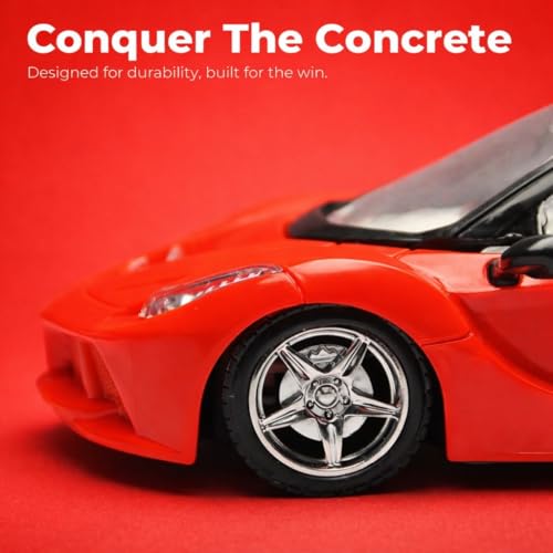 Image of Remote Control Car, Red and Black, Sports Supercar RC Toy with Wireless Controller, for Kids (Light Red)