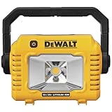 DEWALT 12V/20V MAX LED Work Light, Compact with 360 Degree Rotating Handle, 2000 Lumens of Brightness, Cordless, Bare Tool Only (DCL077B)