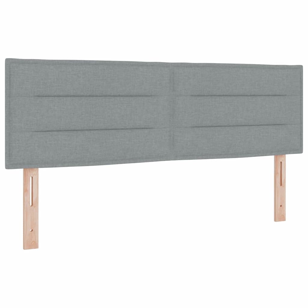 Łóżko kontenerowe z regulowanym wezgłowiem Nowoczesny Jasnoszary 160x200cm