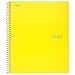 Five Star Spiral Notebook, 1 Subject, Graph Ruled Paper, 100 Sheets, 11" x 8-1/2", Yellow (06190AC6)