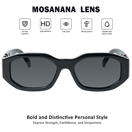 mosanana Trendy Rectangle Sunglasses for Women Men Model-TRACER2