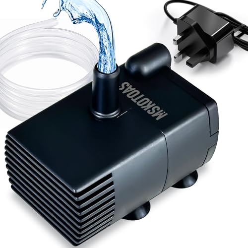 Automatic Mini Sump Pump with Dual Water Level Sensor, 8 FT Lift 74 GPH with 6 FT Tubing, HVAC Condensate Removal for Dehumidifier, Air Conditioner, Ice Maker, Basement, Pool Cover