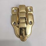 ZYNCUE Hebilla de hierro para maletas de viaje y cajas de almacenamiento, cierre con cerradura de acabado antiguo con fuerza de tracción resistente, 2 piezas