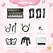 Toy Pianos for Kids Ages 3-7 - with Piano Keyboard Stickers for Toddler Piano Learning Beginners 37 Keys 4 5 6 Years Old Girls and Boys Birthday Gift